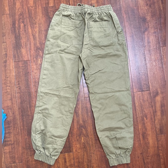 Women's Cargo pants - Olive green - Picture 2 of 2